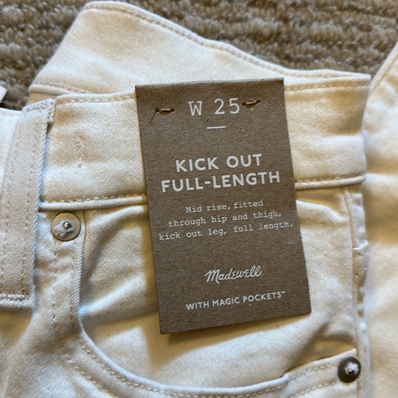 NWT Madewell Kick Out Full-Length Jeans - Picture 5 of 5